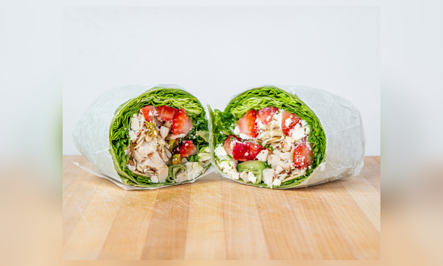 Strawberry Arugula Wrap.