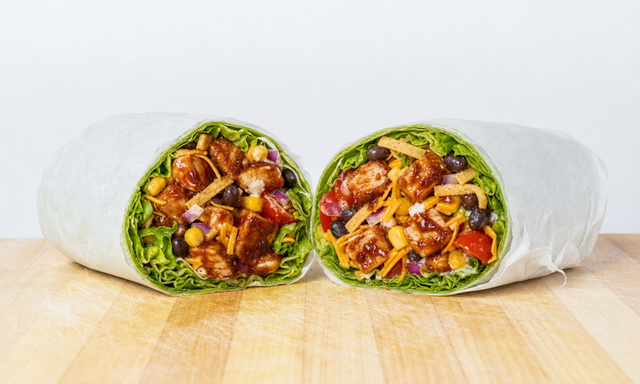 BBQ Ranch Chicken Wrap.