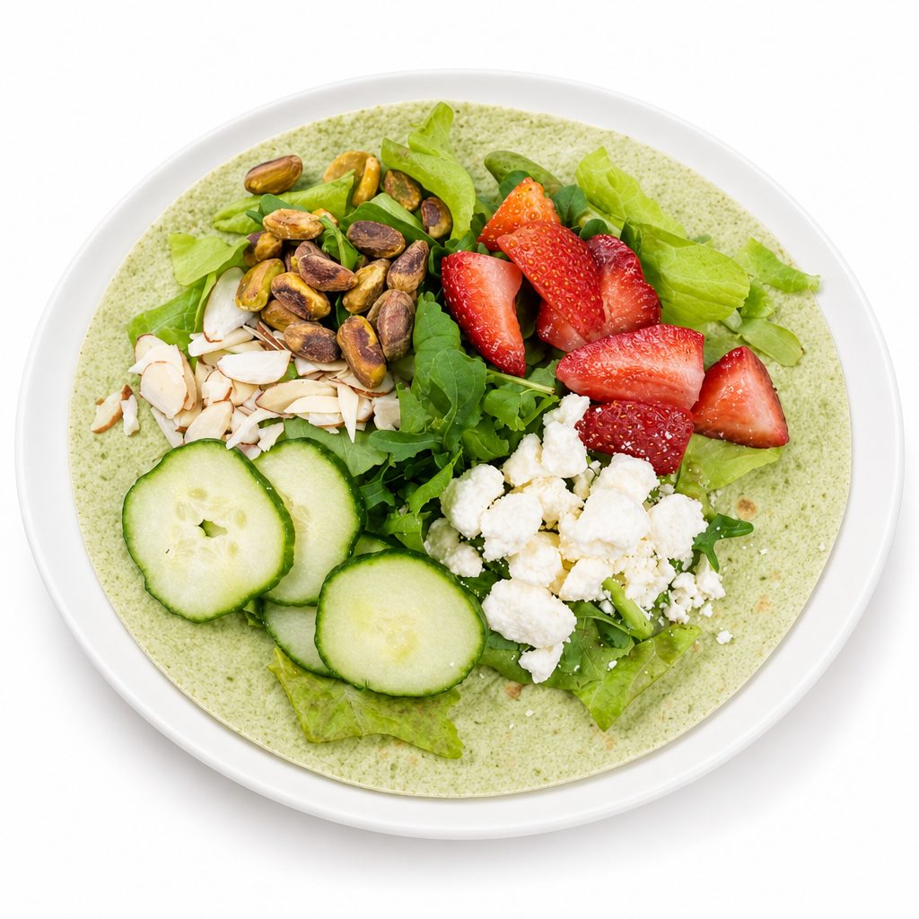 Strawberry Arugula Wrap.