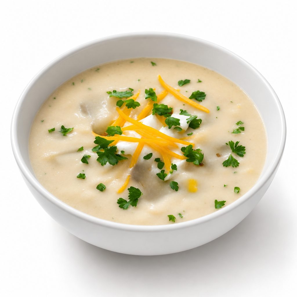Baked Potato Cheddar Soup.