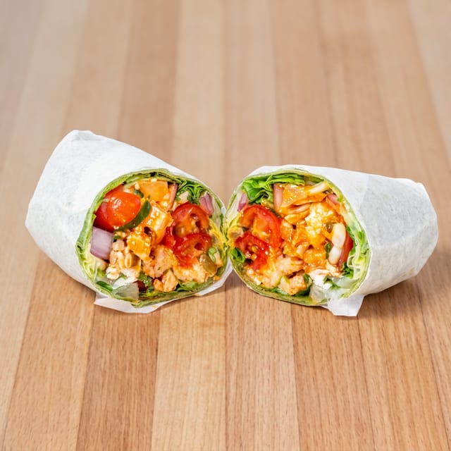 Hot Honey Chicken Wrap.
