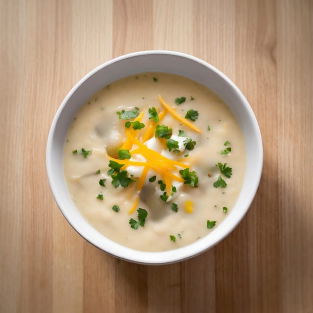 Baked Potato Cheddar Soup.